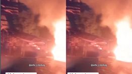 Kebakaran Hebat Hantam Pabrik Tahu di Petukangan Utara