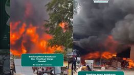 Kios-kios Ludes Terbakar di Kendari
