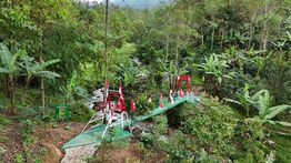 Jembatan Gantung Cisurupan Garut Resmi Digunakan, Pelajar Tak Lagi Terhambat ke Sekolah