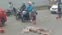Kendarai Motor, Ibu-ibu Meninggal Dunia Terlibat Kecelakaan di Ciwandan Cilegon
