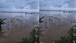 Kali CBL Meluap, Kawasan Perumahan di Sukawangi Bekasi Terendam Banjir Bak Lautan