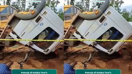 Pekerja Tewas Tertimpa Kepala Truk