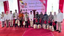 HUT Gerindra: DPP Bagikan Sembako, Bibit Pohon hingga Santunan Anak Yatim