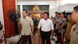 Kunjungan Kerja ke Sumatera Selatan, Menko AHY Perkuat Koordinasi Pembangunan Infrastruktur Strategis