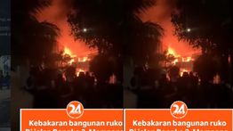 Kebakaran Ruko di Mampang Prapatan Pagi Ini