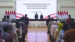 KPK Lantik 6 Pejabat Baru, Mantan Jubir Jadi Direktur Penyelidikan