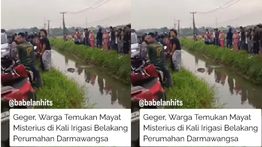 Jasad Pria Mengambang di Irigasi Gegerkan Warga Tambun