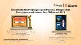 Bank Jakarta Raih Penghargaan pada Indonesia Enterprise Risk Management dan Indonesia Best CFO Awards 2026