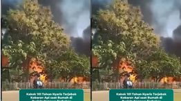 VIDEO: Kakek 101 Tahun Terjebak dalam Kebakaran Rumah