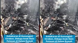 VIDEO: Gegara Bocah Main Petasan, Rumah Ludes Terbakar di Gunungjati