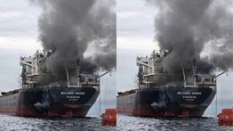 Kapal Kargo Thailand Diserang Rudal Iran di Selat Hormuz, Asap Hitam Membumbung Tinggi