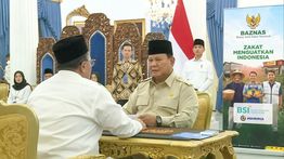 Presiden, Wapres, dan Kabinet Merah Putih Tunaikan Zakat di Istana lewat BAZNAS