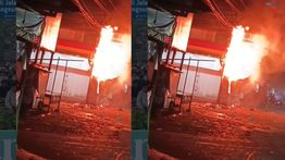 VIDEO: Bangunan Kios di Pasar Agung Depok Kebakaran Hebat