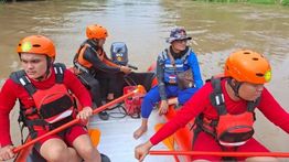 Terjebak Pusaran Air, Speedboat Terbalik di Perairan OKI