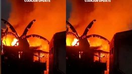 Pulang Salat Subuh, Warga Cipanas Digegerkan Kebakaran Rumah-rumah