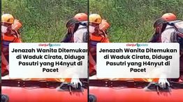 Detik-detik Ditemukan Jasad Wanita di Waduk Cirata, Diduga Korban Terseret Arus Banjir Cipanas