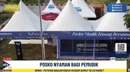 Nusantara TV dan Wuling Motors Dirikan Posko Mudik di Rest Area KM 575A Tol Solo-Ngawi