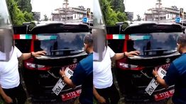 Viral Mobil Dinas DKI Jakarta Ganti Merah ke Pelat Putih di Puncak, Sopir Kena Tegur Polisi