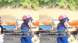 Anak Terseret Arus Sungai Ciliwung, Jasad Belum Ditemukan