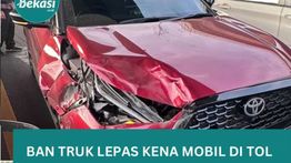 Nyawa Suami Istri Selamat, Usai Mobilnya Hantam Ban Truk di Jalan Tol Jakarta-Cikampek