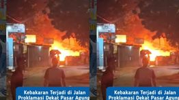Bangunan di Depok Kebakaran Hebat, Terdengar Ledakan Beberapa Kali