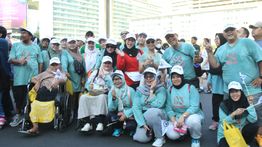 500 Peserta dalam Fun Walk dan Halal Bihalal Ikatan Alumni SMAN 50 Jakarta