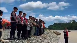 VIDEO: Polisi Adzan Sebelum Jasad Warga Bireuen Ditemukan Usai Tenggelam