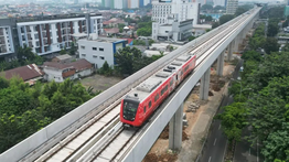 Jakpro Mulai Uji Coba LRT Jakarta Fase 1B Rute Velodrome-Manggarai