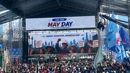 Di Puncak May Day, Prabowo: Saya Tidak Rela Pejabat Pemerintah Berkerjasama dengan Pengusaha Brengsek