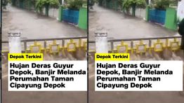 Depok Diterjang Banjir Sore Ini
