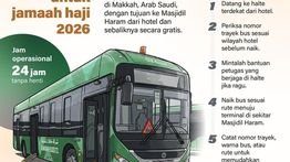 Infografik: Bus Shalawat Siap Layani Jamaah Haji Indonesia di Makkah 24 Jam