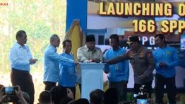 Prabowo Resmikan Gudang Ketahanan Pangan, SPPG Polri, dan Panen Raya  di Tuban