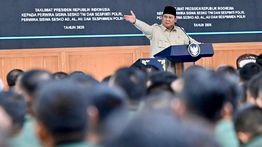 Prabowo Sampaikan Taklimat kepada Seribu Perwira Siswa TNI dan Polri