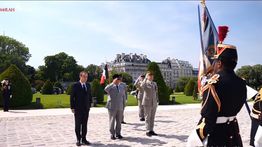 Prabowo Tiba di Istana Elysee Prancis Disambut dengan Upacara Kenegaraan