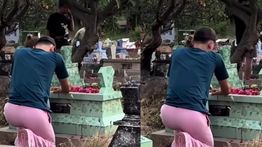 Justin Hubner Ziarah ke Makam Ibunda Jennifer Coppen, Minta Restu Jelang Pernikahan