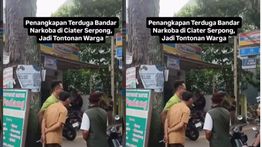 VIDEO: Penangkapan Terduga Bandar Narkoba di Ciater Serpong Jadi Perhatian Warga