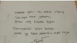 Sony Sonjaya Tulis Surat Spesial untuk Nanik S Deyang: Terima Kasih Atas Hadiah yang Diberikan
