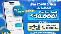 Beli Token Listrik di PLN Mobile, Nikmati Kesempatan Meraih Voucher Listrik
