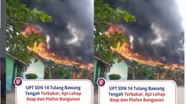 VIDEO: Gedung SDN 14 Tulang Bawang Ludes Terbakar