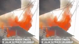 Rumah di Jelambar Terbakar Hebat