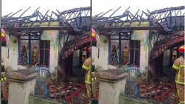 VIDEO: Orangtua Kunci Pintu Rumah, 3 Anak Terjebak Kebakaran