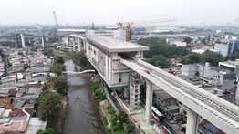 Penampakan 5 Stasiun LRT Jakarta Fase 1B yang Hampir Rampung