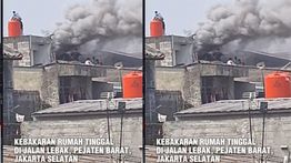 VIDEO: Kebakaran Hantam Rumah di Pejaten Barat