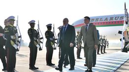 Presiden Belarus Aleksandr Lukashenko Tiba di Indonesia, Disambut Menhan Sjafrie Sambut