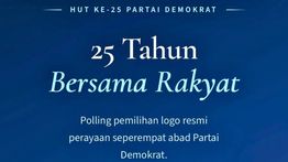 AHY Ajak Kader, Simpatisan dan Masyarakat Ikut Pilih Logo HUT Ke-25 Partai Demokrat