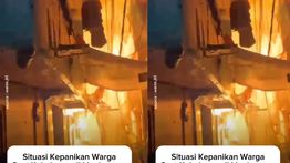 VIDEO: Kebakaran Hantam Rumah Warga di Palmerah