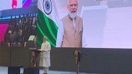 PM India Narendra Modi Berpidato di Hadapan Anggota Parlemen RI