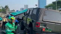 Pengemudi Alami Micro Sleep, Rantis Maung TNI Kecelakaan di Tol Dalam Kota