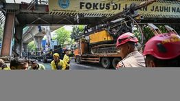 Kerugian JPO Tendean yang Ditabrak Truk Capai Miliaran Rupiah