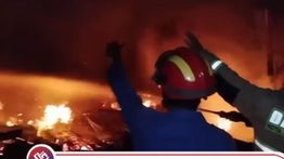 VIDEO: Ngerinya Api Hantam Kedaton Bandar Lampung